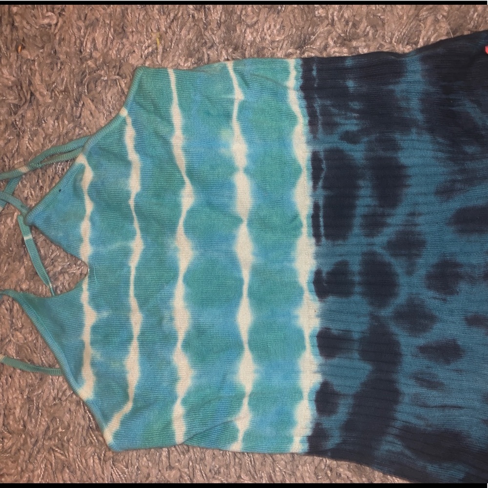 Calvin Klein Choices tie dye beach top